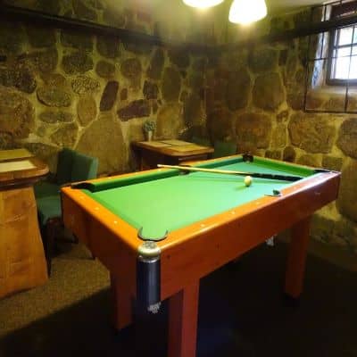 Room with pool table